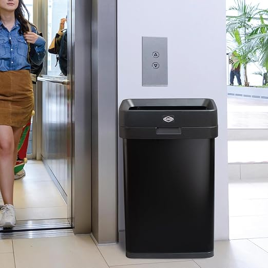 Clorox 13 Gallon Trash Can - 50L Slim Open Top Garbage Bin - Image 7