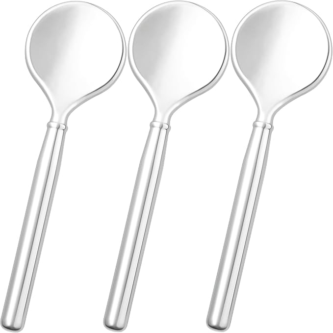 Pndeyo 3pcs Mini Metal Makeup Spoon, Reusable Cosmetic Cream Spatulas, Skincare by Pndeyo