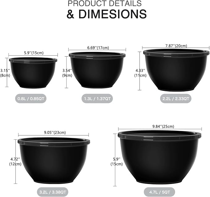 Greentainer Plastic Mixing Bowls - Image 2