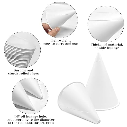 50 Disposable Funnels for Motor Oil & Other Liquids - Image 2