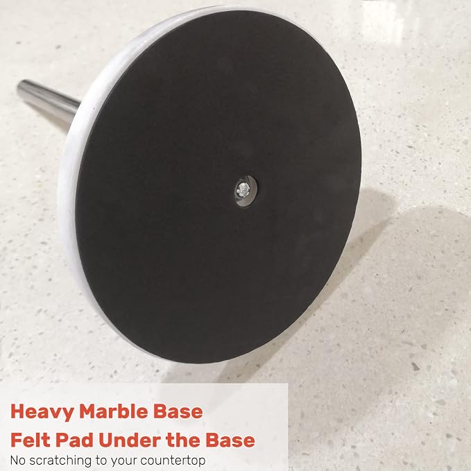 Heavy Weighted Paper Towel Holder, Easy One-Handed Design - Image 4