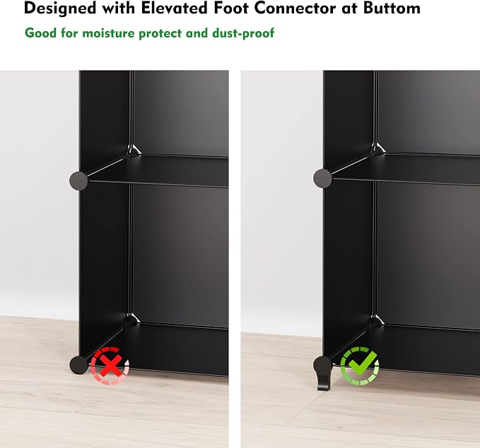 HOMIDEC Closet Organizers and Storage, 9 Cube Storage Organizer, Portable - Image 7