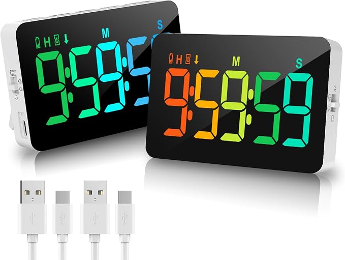 Rechargeable Timers，Digital Kitchen Timer by Samshowmakesyourkitchentechnologicalmodernandadvanced
