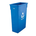 Winco Slim Commercial Trash Can/Waste Container, 23 Gallon Recycle by Winco