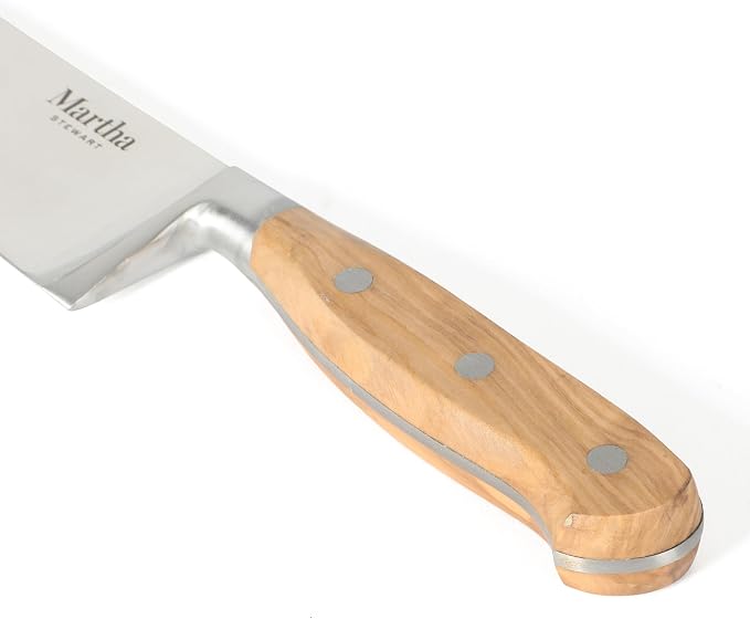 Martha Stewart Austenwood 15-Piece Knife Block Set, German Stainless Steel - Image 9