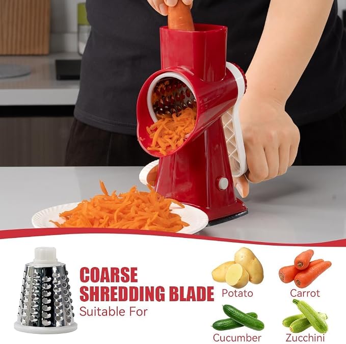 KEOUKE Rotary Cheese Grater Pro 6 in 1 - Image 3