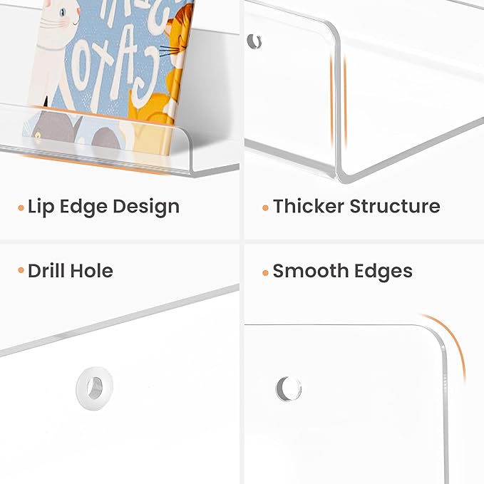 upsimples 6 Pack Acrylic Shelves - Image 7