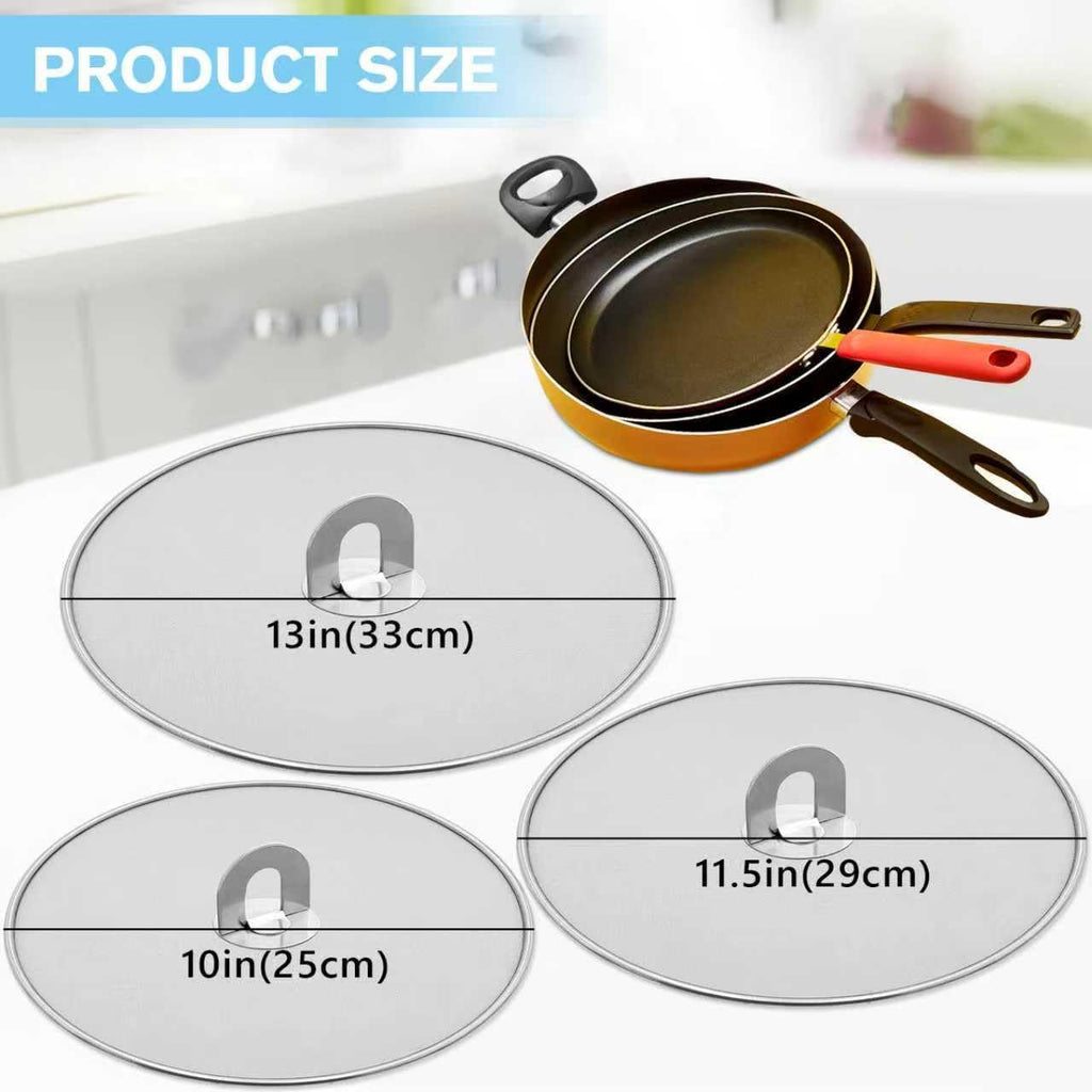 Splatter Screen for Cooking - Stainless Steel Grease Splatter Guard