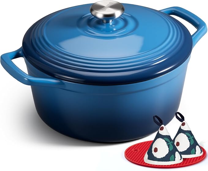 Overmont Enameled Cast Iron Dutch Oven by Overmont