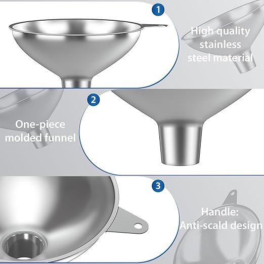 Serinar Stainless Steel Funnel - Image 3
