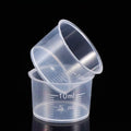 TOYANDONA Disposable Measuring Cup Set Pack of 100 Clear Plastic Measuring Cup by TOYANDONA