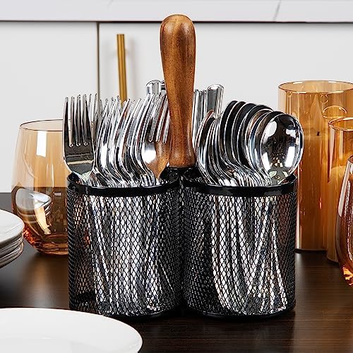 Mind Reader Utensil Holder, Silverware Organizer, Caddy, Cutlery