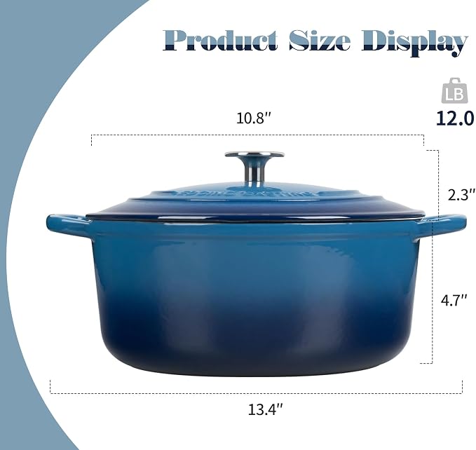 EDGING CASTING Enameled Cast Iron Dutch Oven Pot - Image 3