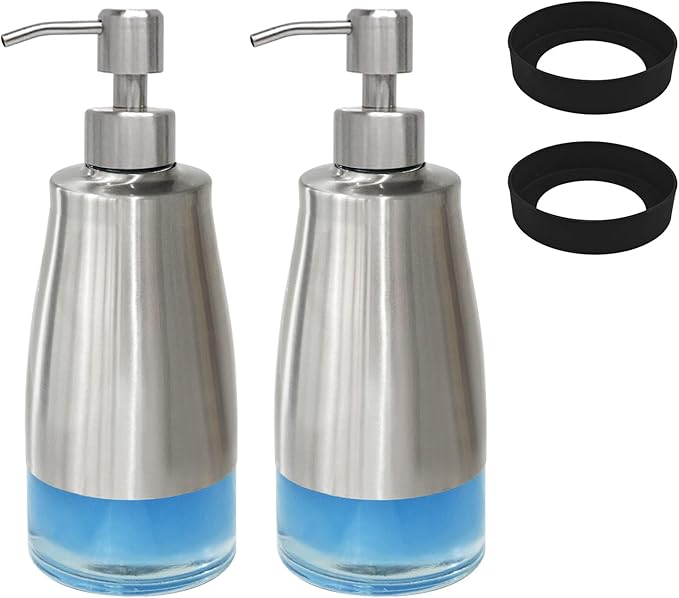 AUMIO Soap Dispenser with Non-Slip Silicone Pad by AUMIO