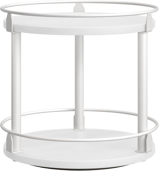 YATINEY Lazy Susan Organizer, Rotating Spice Rack, 2 Tier Spice Turntable by Yatiney