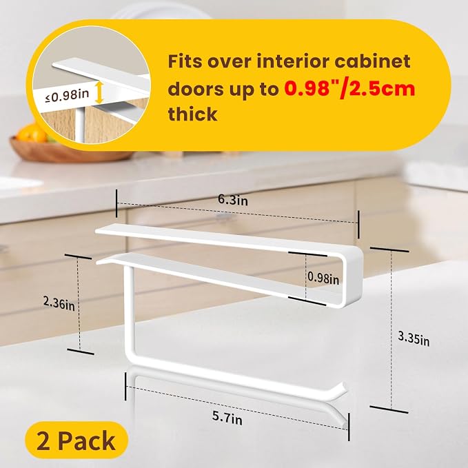 2 Pack Tumbler Lid Organizer, Under Cabinet Cup Lid Holder - Image 4
