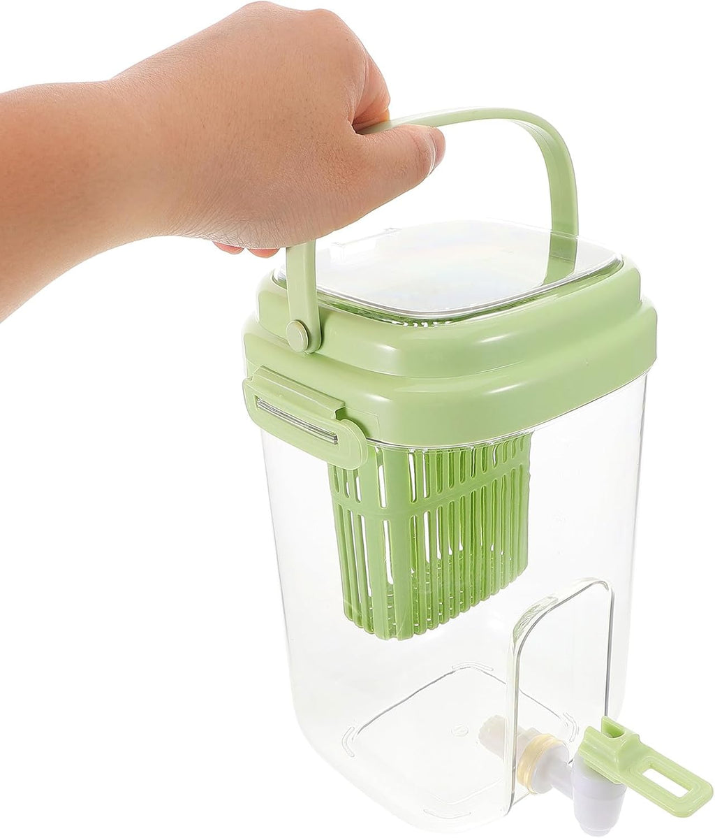 ABOOFAN Drink Dispenser for Fridge with Filter Screen, 2L Leak-proof