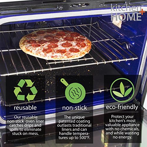 Kitchen + Home Oven Liner Set of 2 – Large Heavy Duty 100% PFOA & BPA