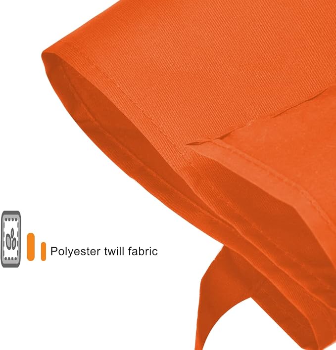 Orange Plain Bib Aprons Bulk in Big Size - Image 5