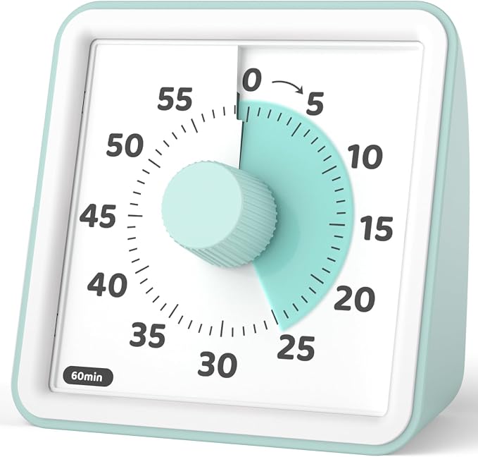 LIORQUE Visual Timer for Kids, 60-Minute Countdown Timers for Classroom Office by LIORQUEProducts
