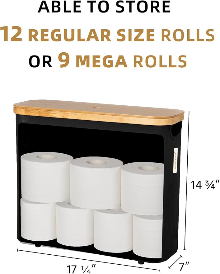 StorageWorks Toilet Paper Storage Basket, Papers Container - Image 2