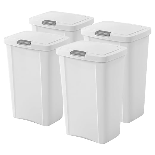 Sterilite 13 Gallon TouchTop Wastebasket Trash Can Garbage Recycle Bin by Sterilite