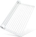 MERRYBOX Roll Up Over The Sink Dish Drying Rack Silicone Wrapped Foldable by MERRYBOX