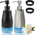 AUMIO Soap Dispenser with Non-Slip Silicone Pad, 2 Pack Kitchen Dish Refillable by AUMIO