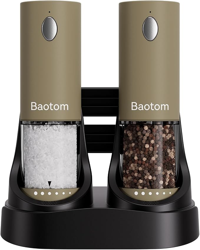 Electric Salt and Pepper Grinder Set by Unknown