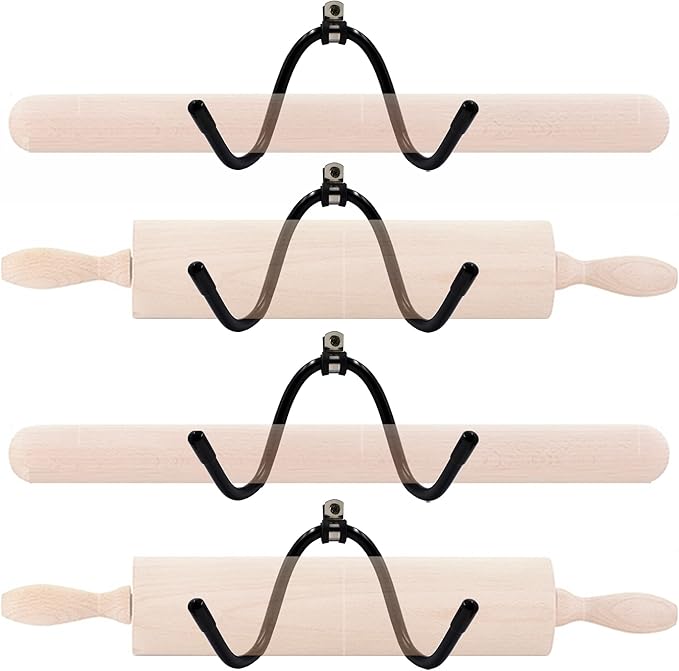 YYST Rolling Pin Holder Rolling Pin Display Rack Rolling Pin Storage - Image 6