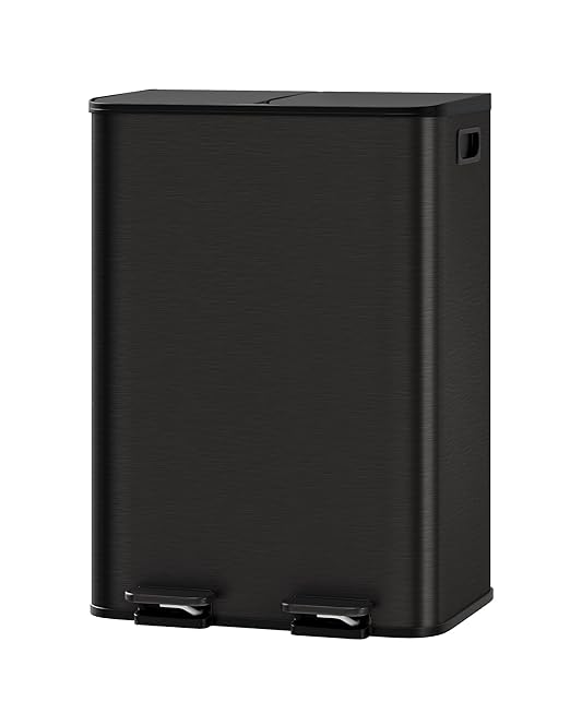 Garvee Double Trash Can, 2 x 8 gal Garbage Can by Garvee