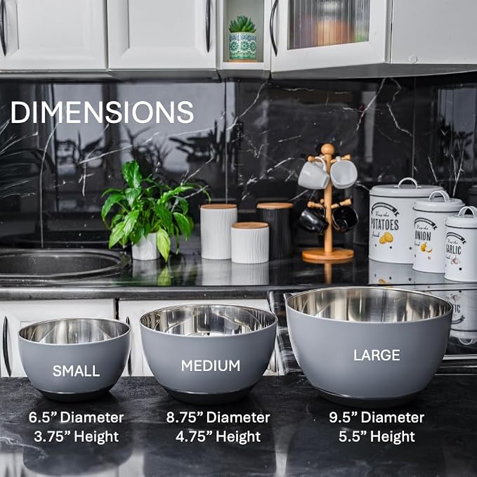 WHYSKO® Stainless Steel Mixing Bowls - Image 8