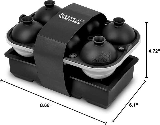 Samuelworld Premium Ice Tray Combo, Large Ice Sphere Maker & Giant Ice Cube - Image 10