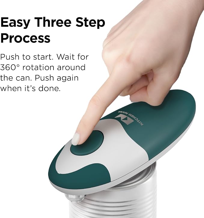 Kitchen Mama Auto 2.0 Electric Can Opener: Blade Opens Almost Any Can Pop or - Image 4