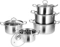 Kichvoe 5 Sets Stainless Steel Stock Pots Set by Kichvoe