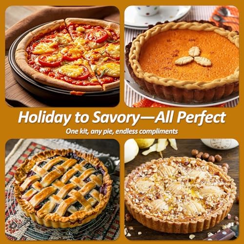 1.1lb Pie Weights and 50 Pcs Parchment Papers with Adjustable Silicone