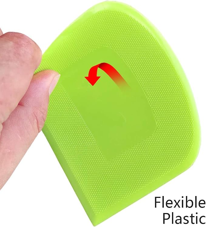 ALLTOP Bowl Spatula & Bench Scraper, Flexible Plastic Multipurpose Kitchen - Image 8