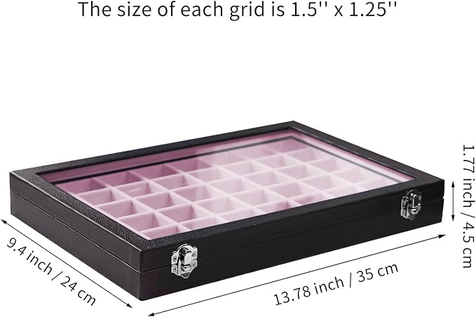 Stratalife Jewelry Organizer 48 Grid Jewelry Tray - Image 5