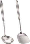 FJNATINH Wok Spatula and Soup Ladle Set by HOMEKITCHENTOOL