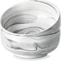 MALACASA Large Soup Bowls Set, 44 OZ Salad Bowl Cereal Bowl Set of 2, Marble by MALACASA
