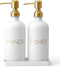 Glass Dish and Hand Soap Dispenser Set by Unknown
