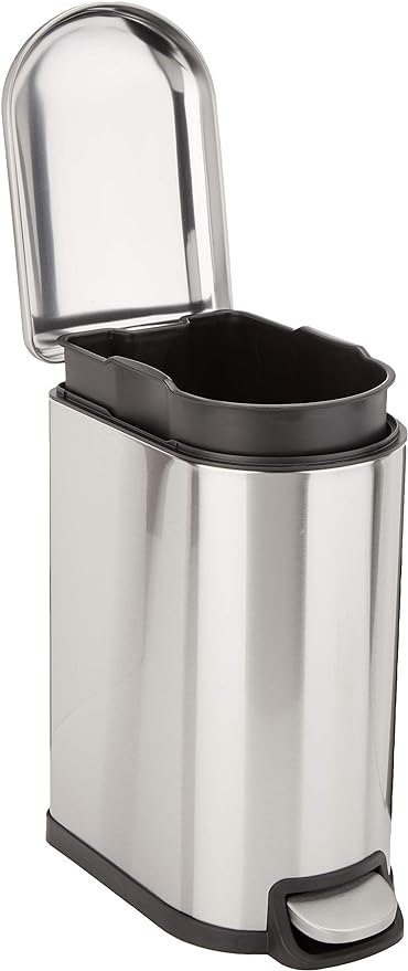 Amazon Basics D-Shaped Small Trash Can by AmazonBasics