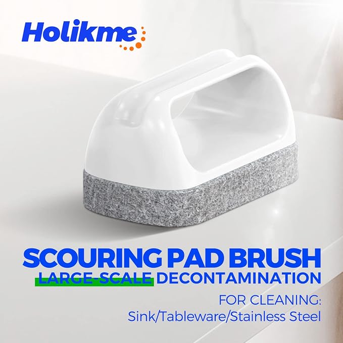 Holikme 7 Pack Deep Cleaning Brush Set, Scrub Brush, Grout Brush, Pool Brush - Image 3