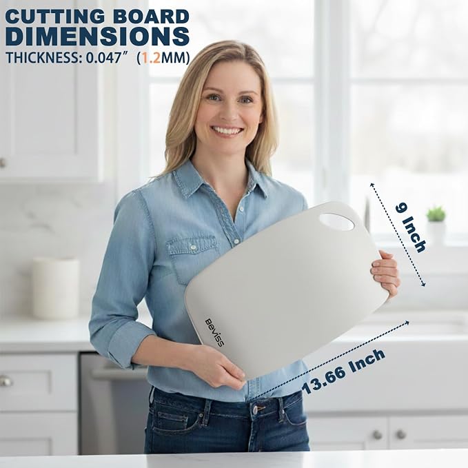 Cutting Board Non-Toxic, 304 Stainless Steel Cutting Board Double Sided - Image 5