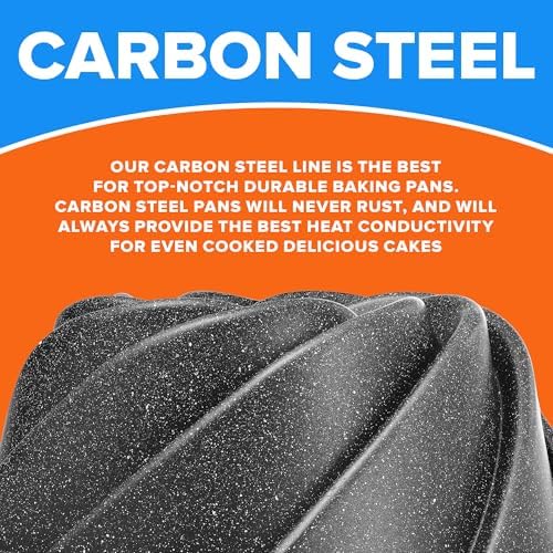 Emporio Kitchen Baking Pan - Two-Layered Nonstick Gray Marble Coating