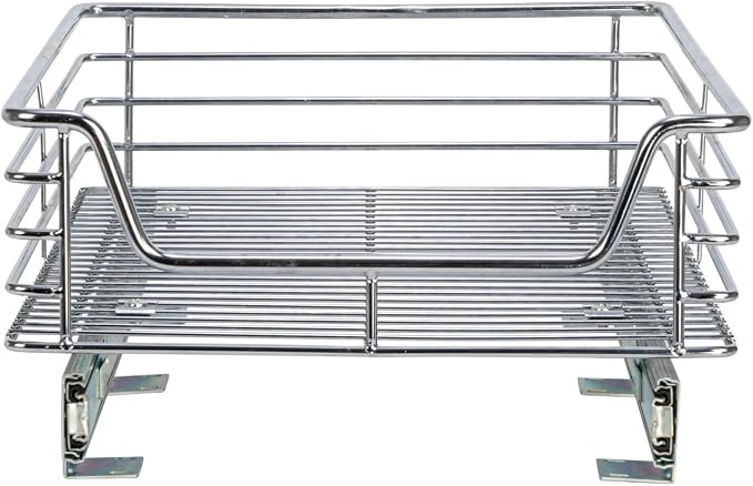 Household Essentials Glidez Chrome-Plated Steel Extended Depth 1-Tier Sliding - Image 8
