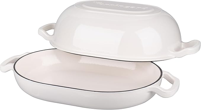 VORRINGARD Enameled Cast Iron Sourdough Bread Oven, Dutch Oven, Loaf Cast Iron - Image 5