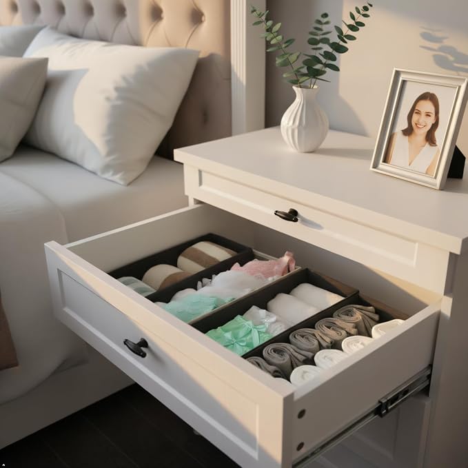 Bructhun Sock Drawer Organizer 9 Pack - Image 2