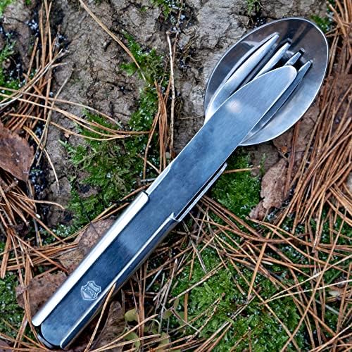Original Hungarian army cutlery set 4 pieces. Eating utensils military