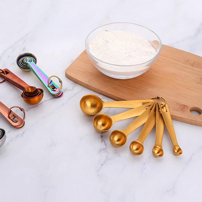 DOCBLACK Measuring Spoons, Heavy Duty 18/8 Stainless Steel Measuring Spoons - Image 8